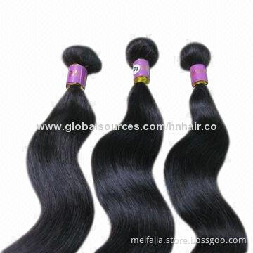 5A-grade Virgin Brazilian Hair Weft, Customized Styles are Accepted, Available in Various Colors